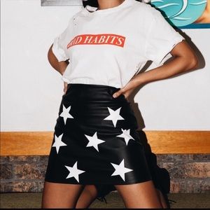 Princess polly black star skirt🌚